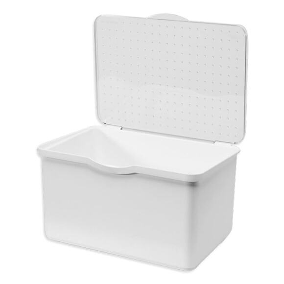 madesmart 79031 Medium Stacking Lid Bin - White - Picture 2 of 3
